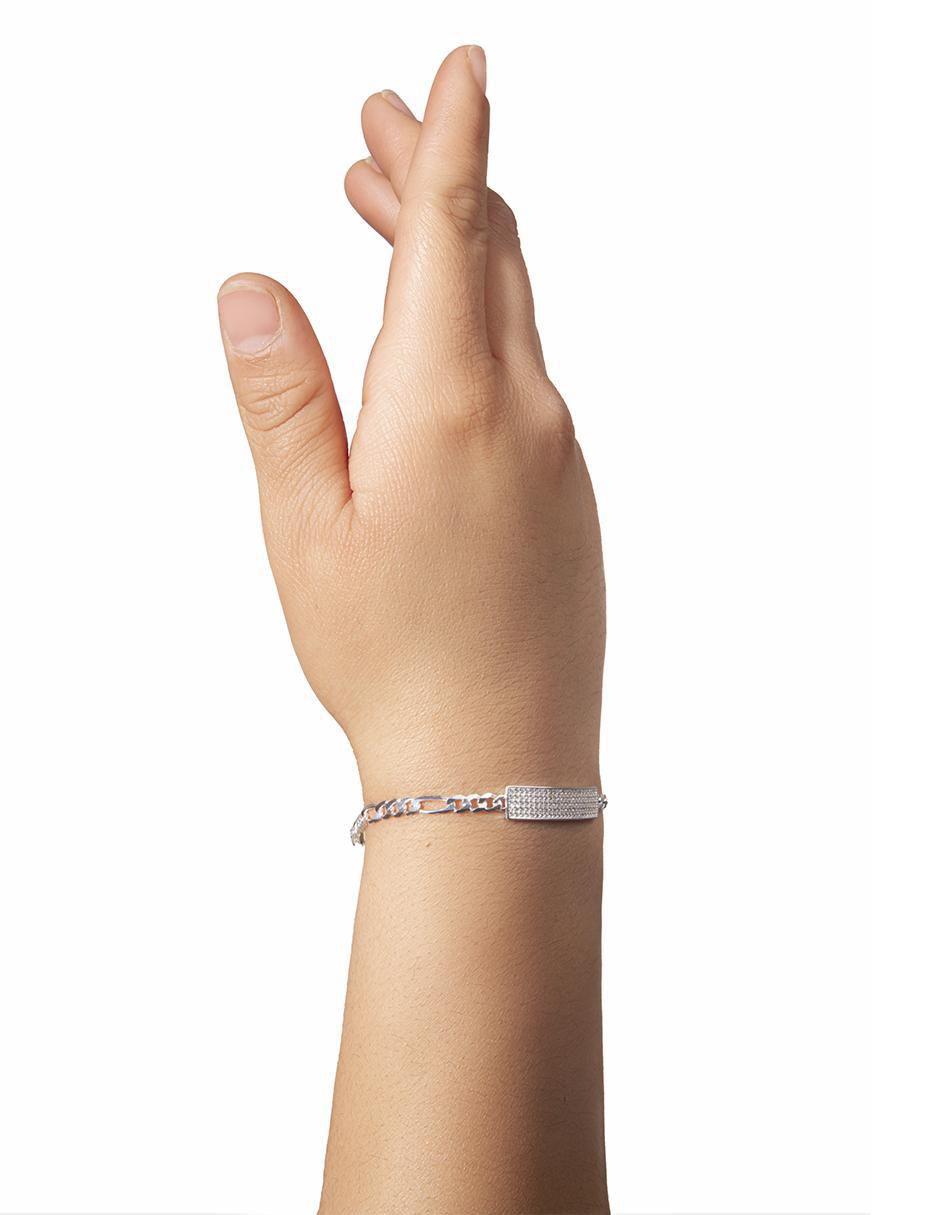 Pulsera de plata con zirconia p 925 3