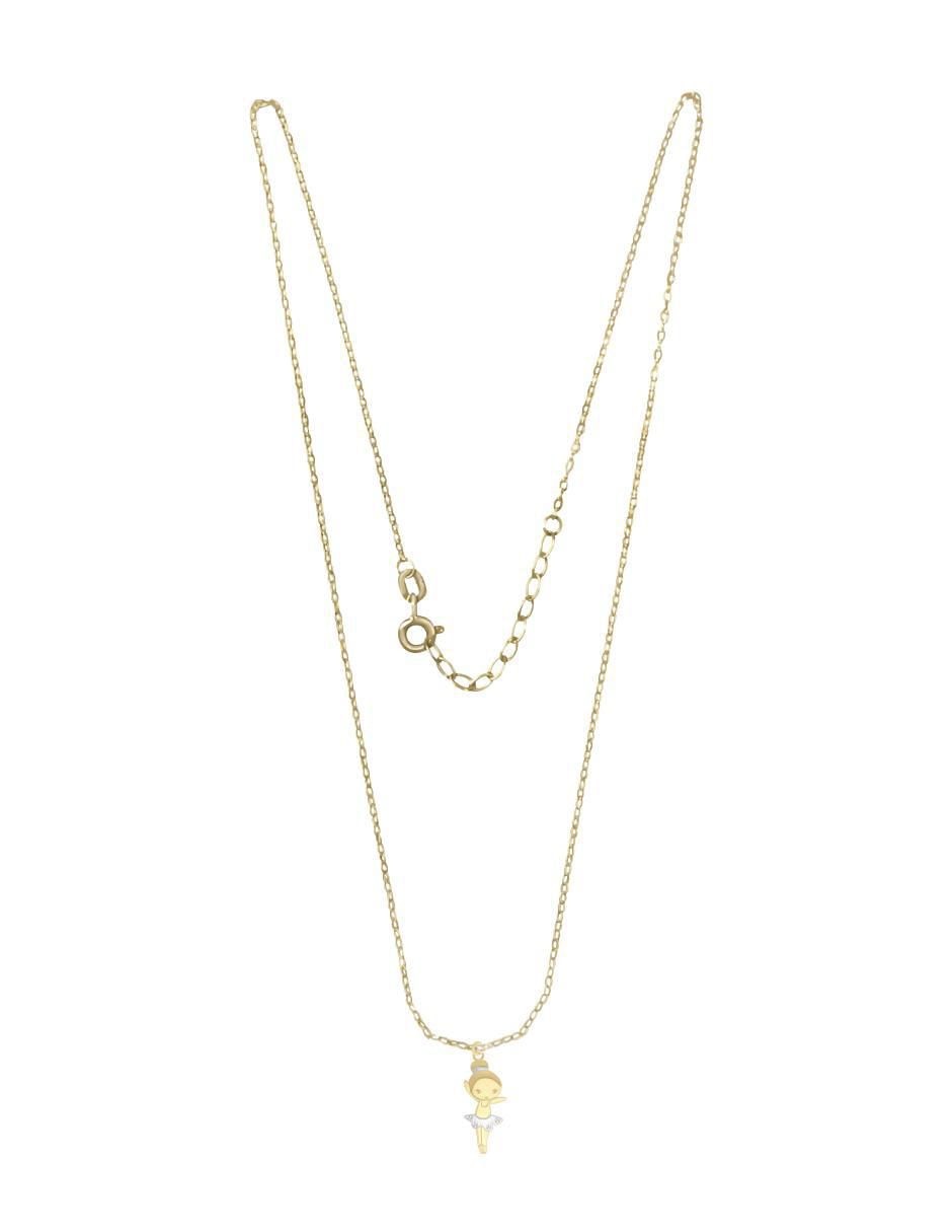 Colgante Y Dije de bailarina lia de oro amarillo 14 K 3