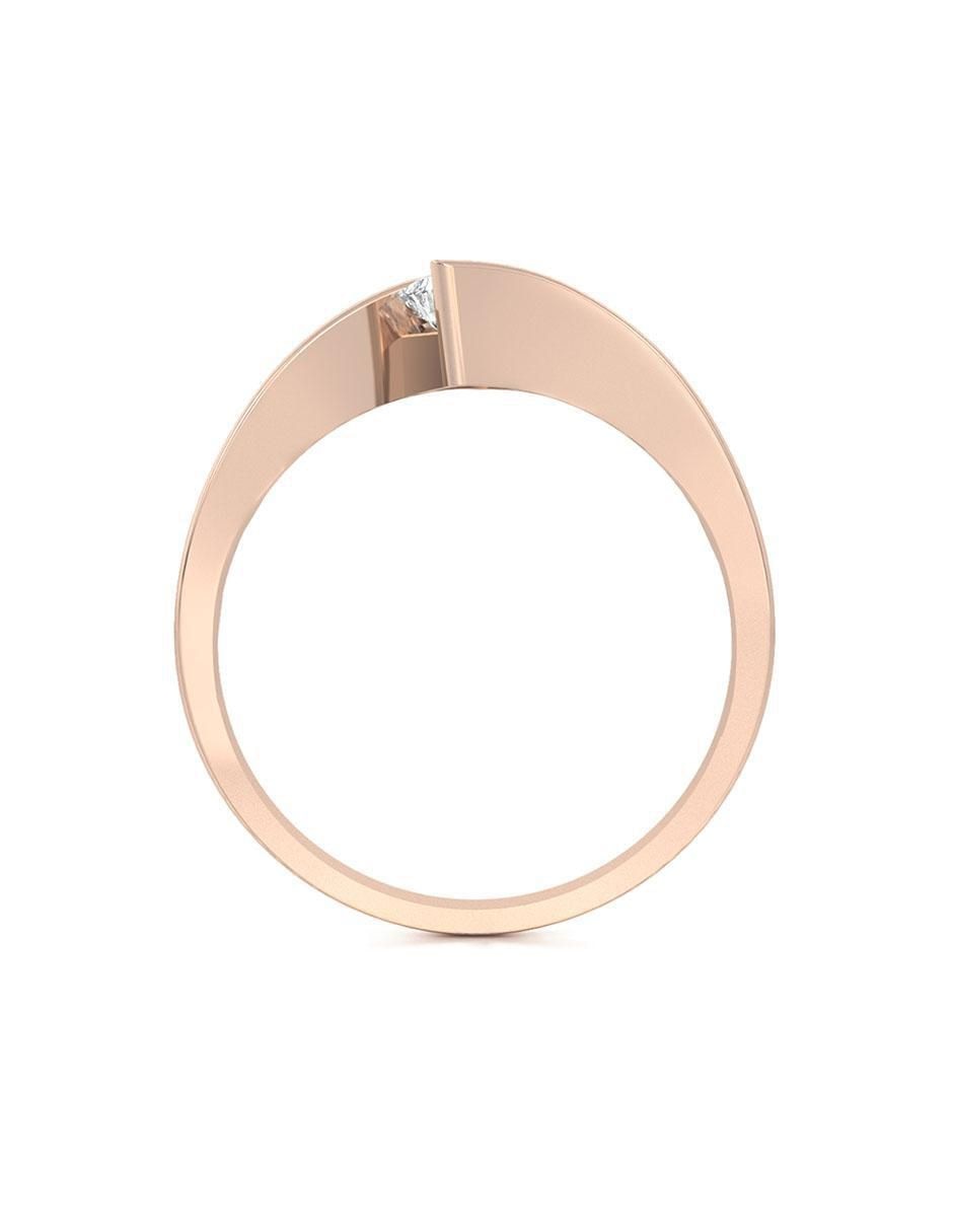 Anillo de compromiso de oro 10 k 2