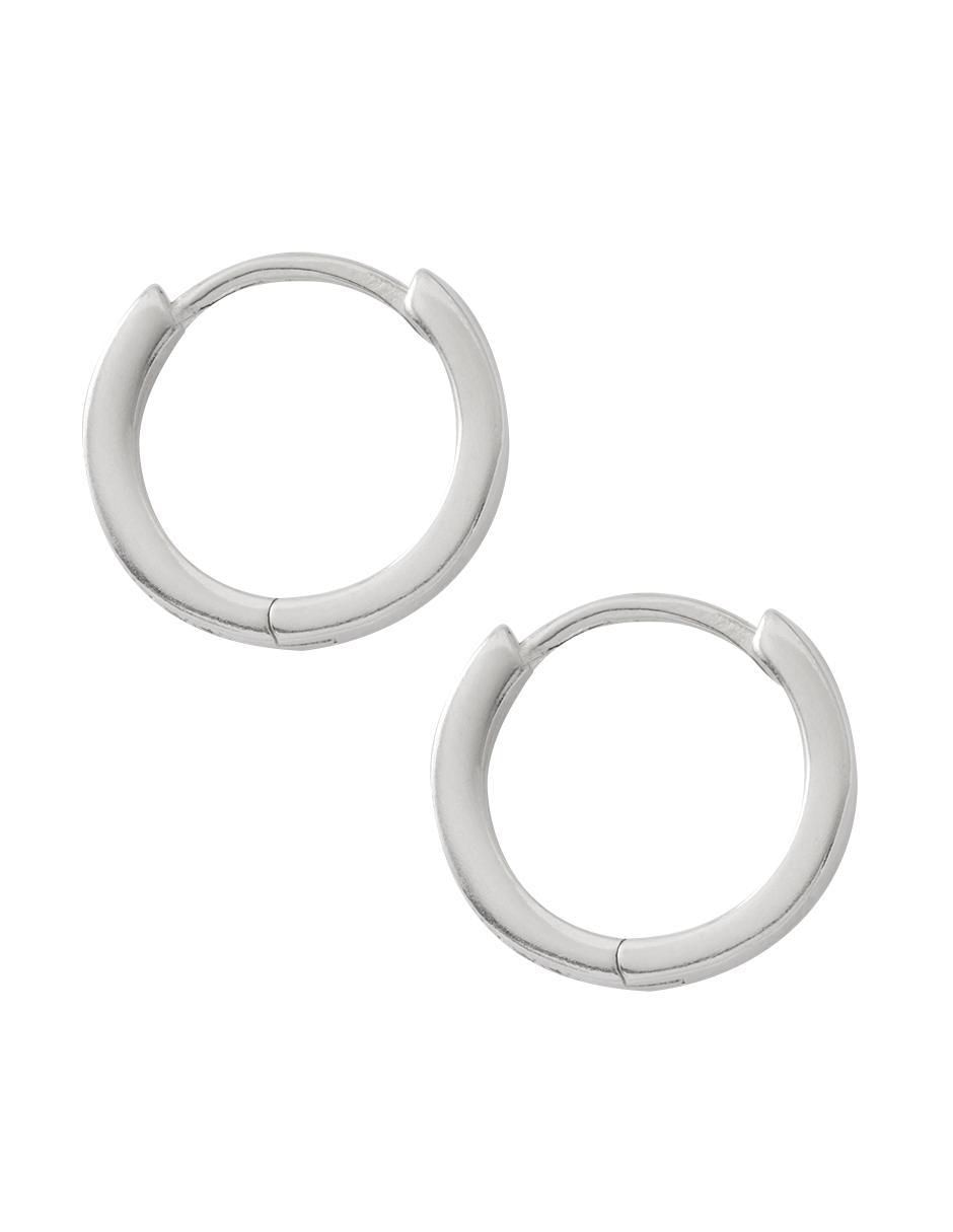 Aretes de plata P 925 con acabado brillante zirconia 3