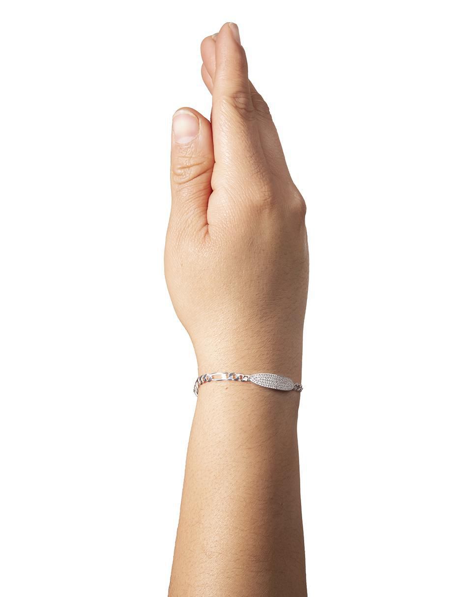 Pulsera de plata con zirconia p 925 3