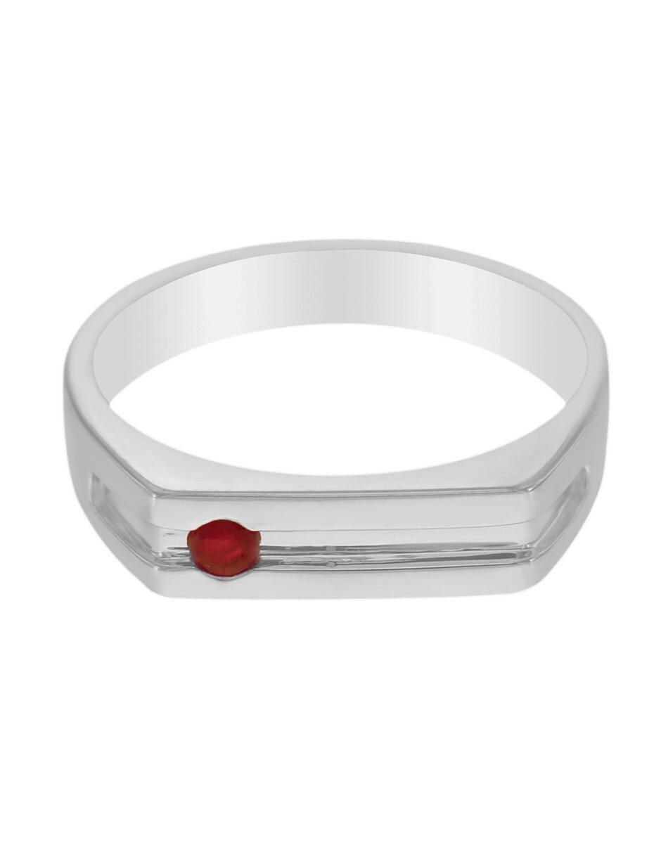 Anillo Ithan 14 k de oro rubí brillante Anillo Ithan 14 k de oro rubí brillante