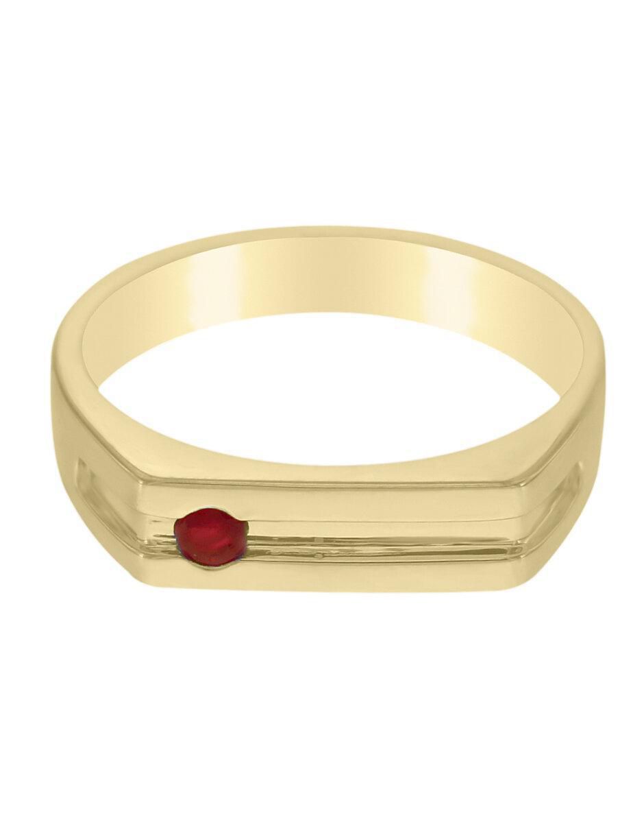 Anillo Ithan 14 k de oro rubí brillante Anillo Ithan 14 k de oro rubí brillante