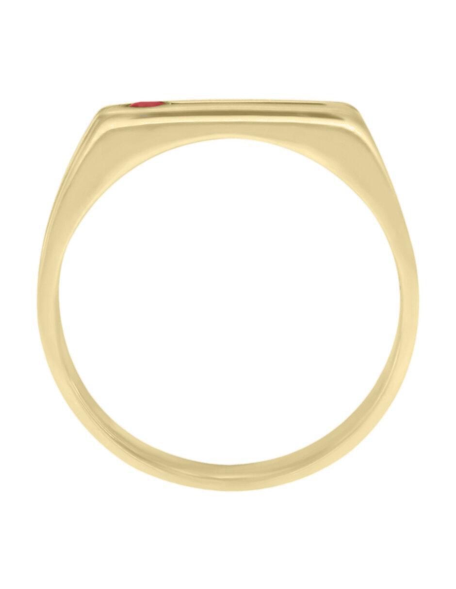 Anillo "de (si aplica)" redondo fascinare ithan sin temática 14 k "de" oro rubí