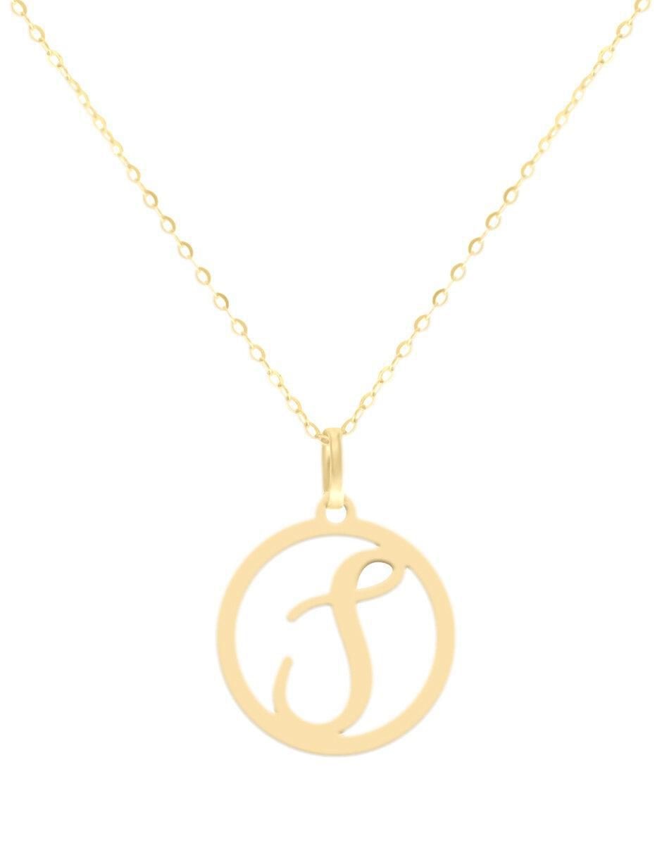 Colgante Y Dije redondo kissita de oro amarillo 14 K Colgante Y Dije redondo kissita de oro amarillo 14 K