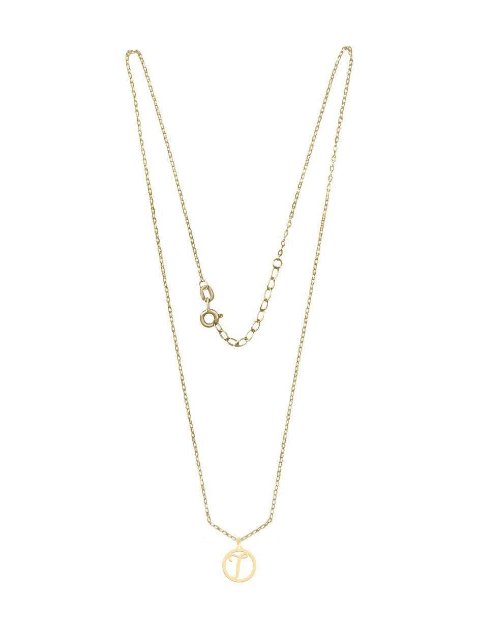 Colgante Y Dije redondo kissita de oro amarillo 14 K 2
