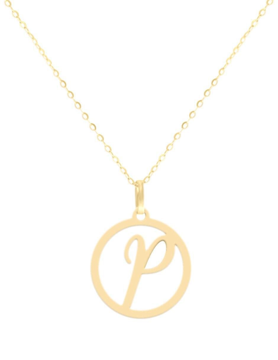 Colgante Y Dije redondo kissita de oro amarillo 14 K Colgante Y Dije redondo kissita de oro amarillo 14 K