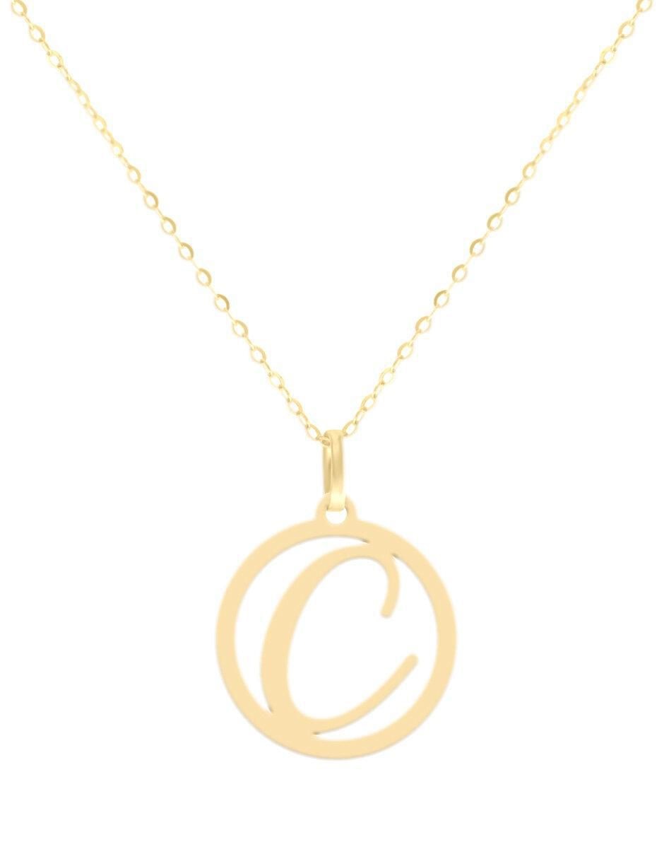Colgante Y Dije redondo kissita de oro amarillo 14 K Colgante Y Dije redondo kissita de oro amarillo 14 K