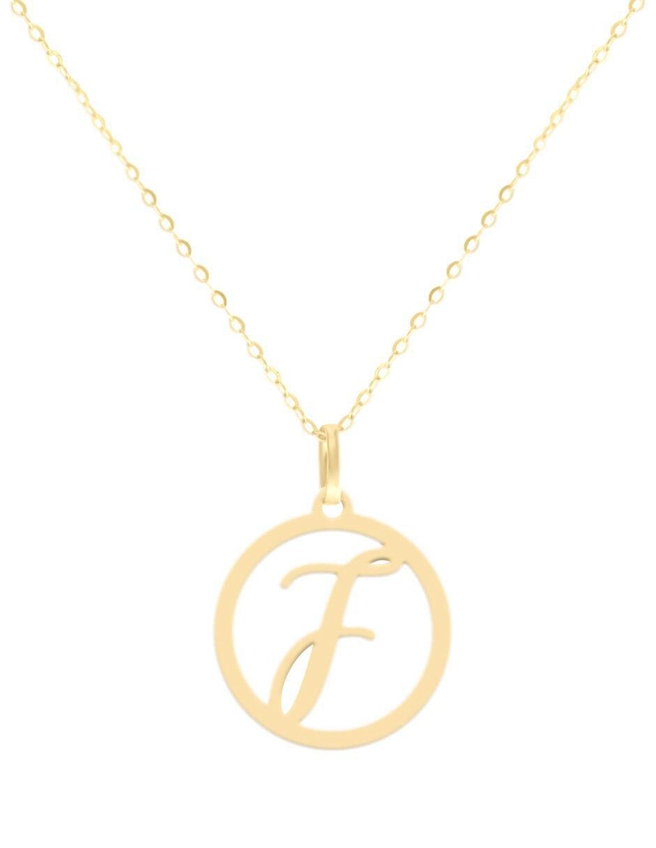 Colgante Y Dije redondo kissita de oro amarillo 14 K Colgante Y Dije redondo kissita de oro amarillo 14 K