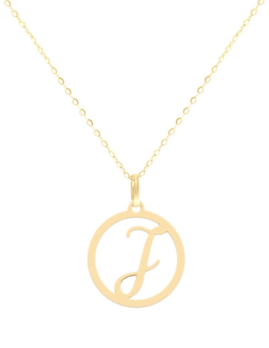 Colgante Y Dije redondo kissita de oro amarillo 14 K Colgante Y Dije redondo kissita de oro amarillo 14 K