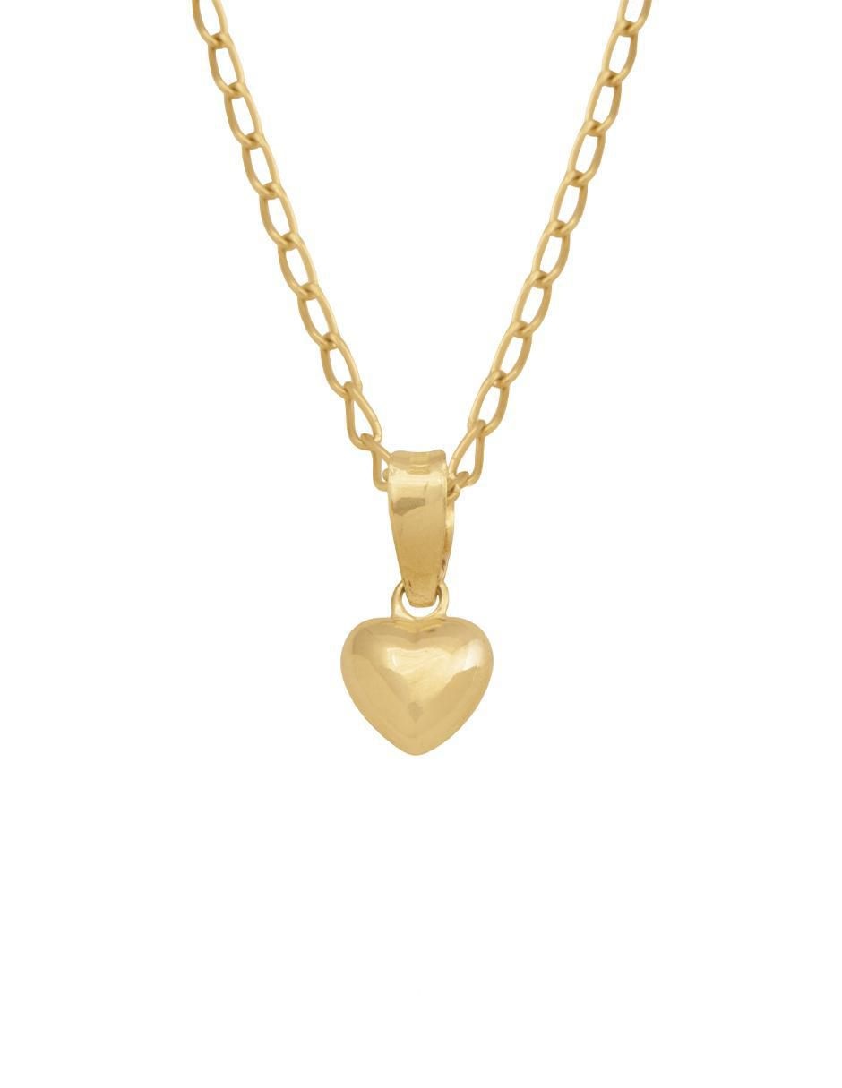 Collar de corazón de oro 10 K Collar de corazón de oro 10 K