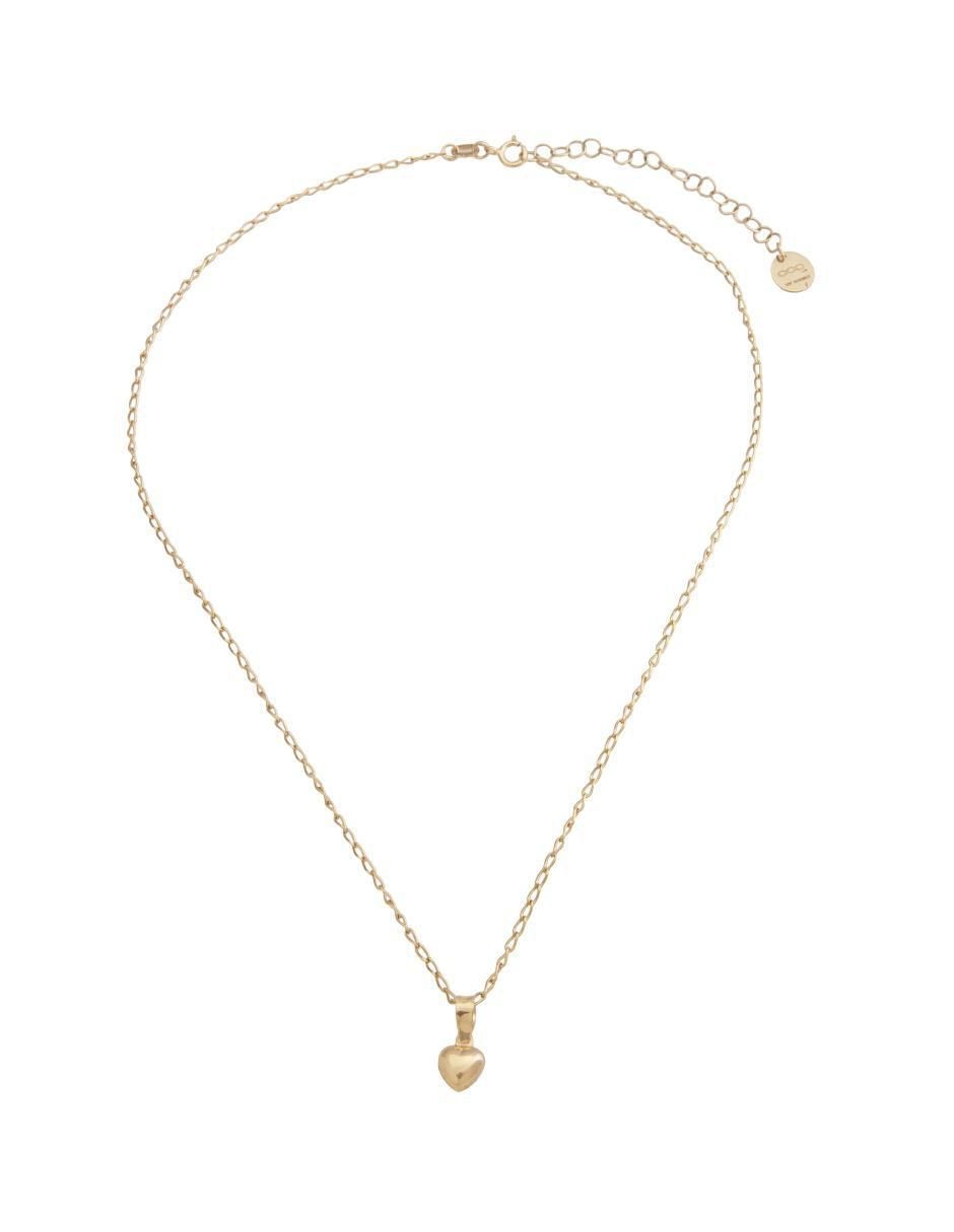 Collar de corazón de oro 10 K 3