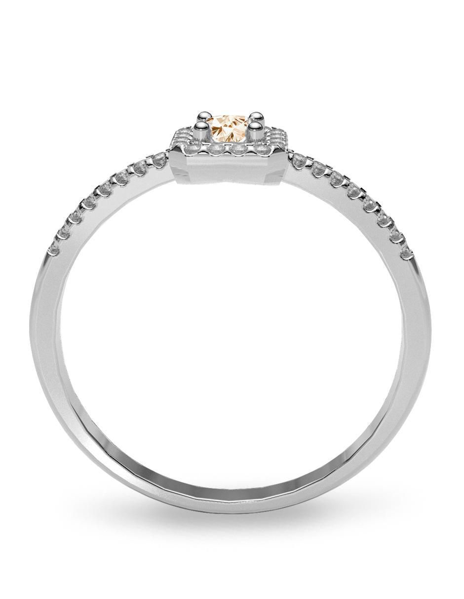Anillo de compromiso "de" oro 14 k amelie joyas diamante