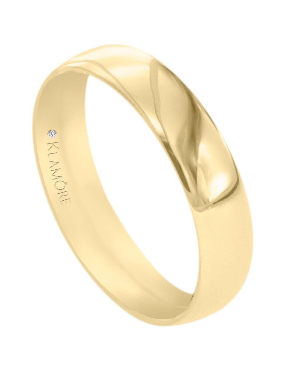 Argolla "de" oro 14 k klamore sin gema