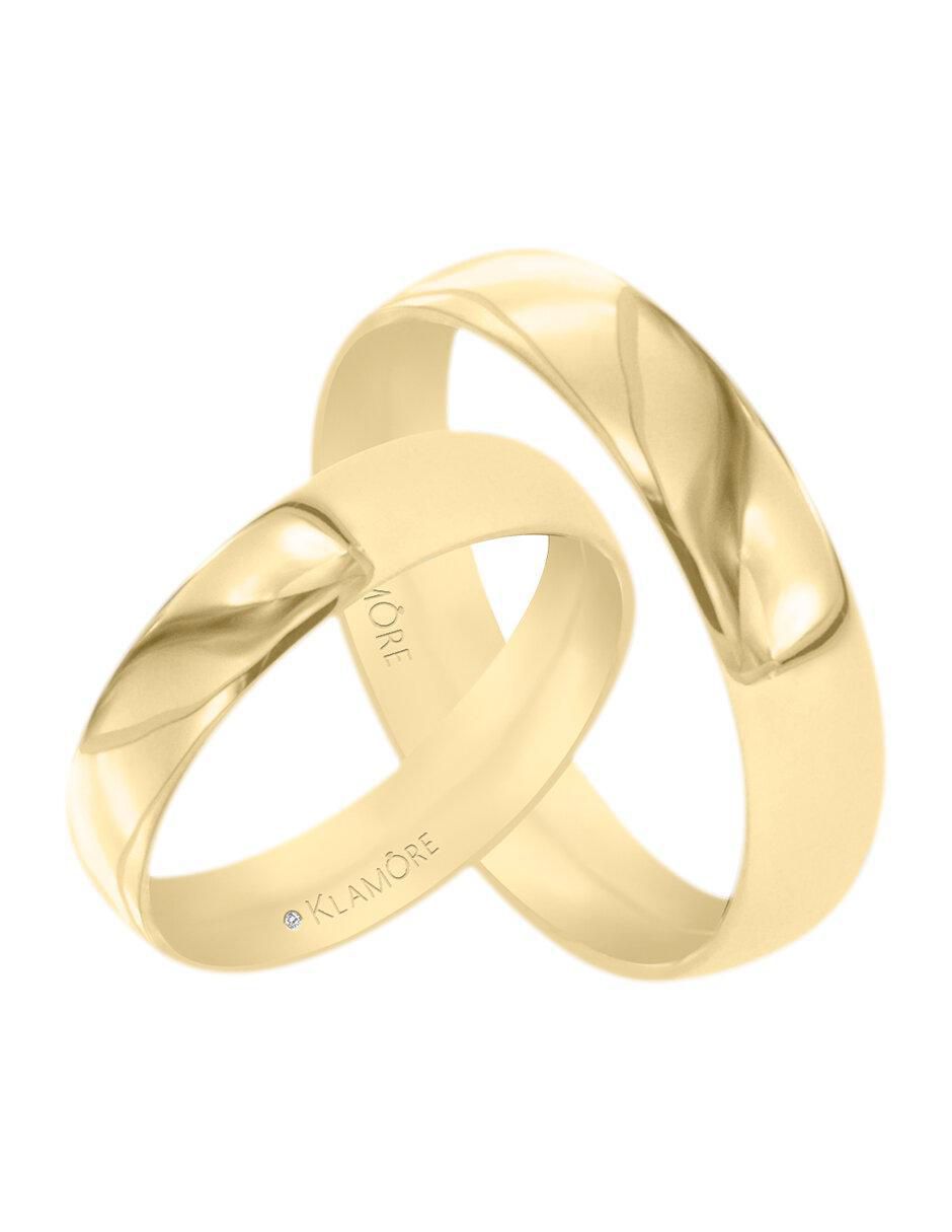 Argolla "de" oro 14 k klamore sin gema