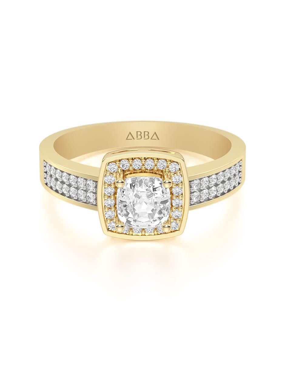 Anillo de compromiso de oro 14 k Anillo de compromiso de oro 14 k