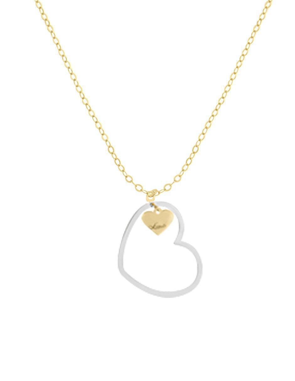 Dije de corazón isel de oro 14 K