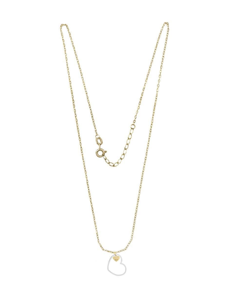 Dije de corazón isel de oro 14 K 2