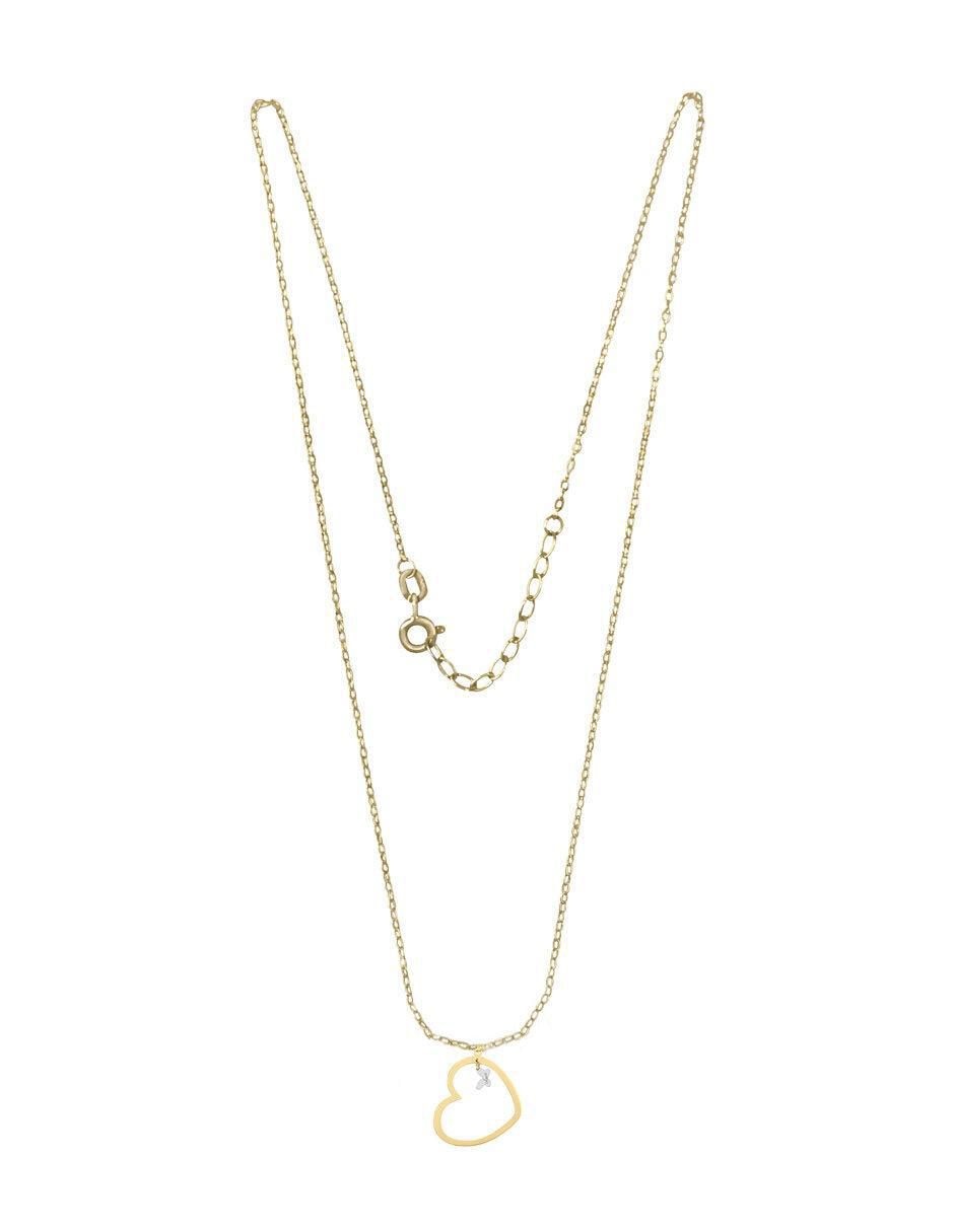 Colgante Y Dije de corazón giselle de oro 14 K 2