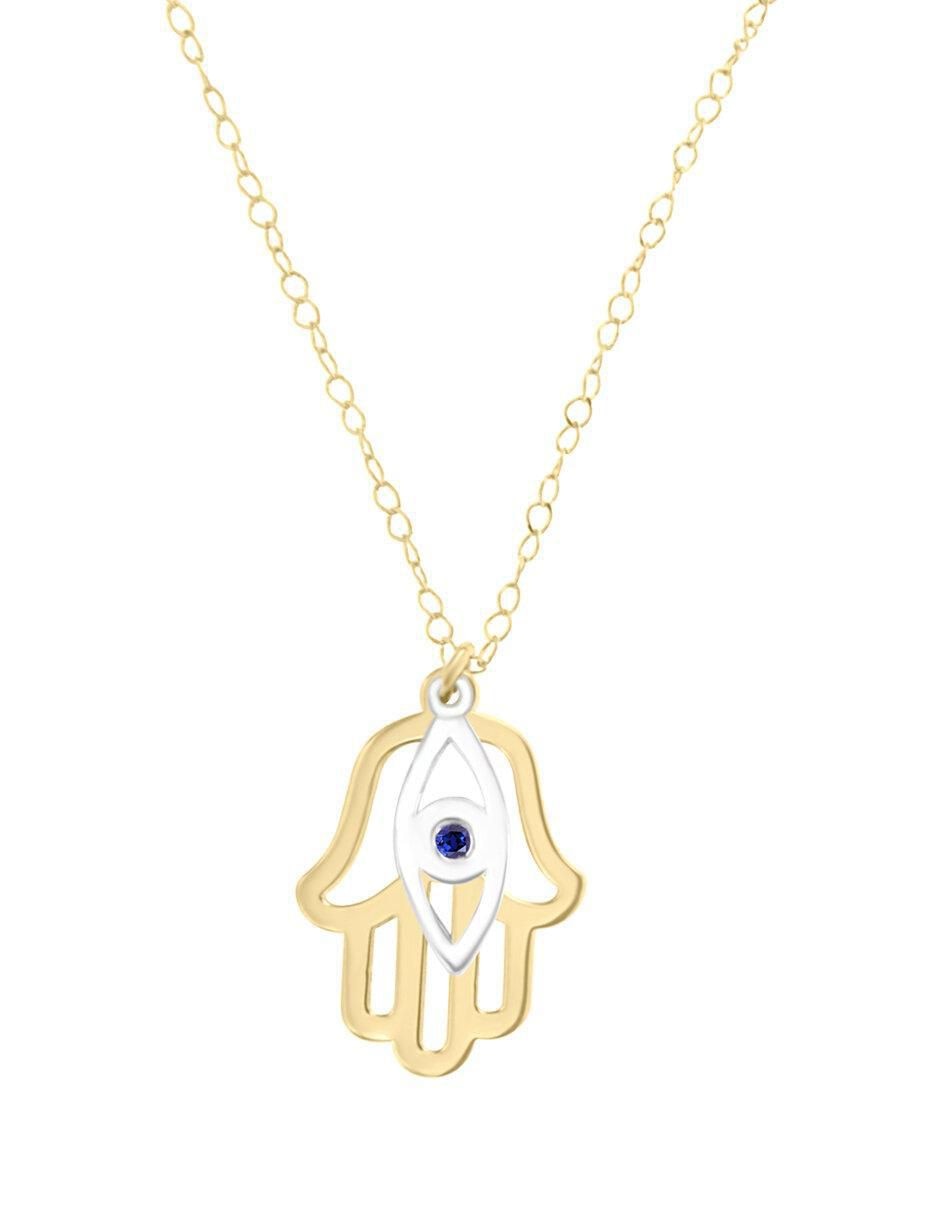 Colgante Y Dije de mano de fátima fathua de oro 14 K Colgante Y Dije de mano de fátima fathua de oro 14 K