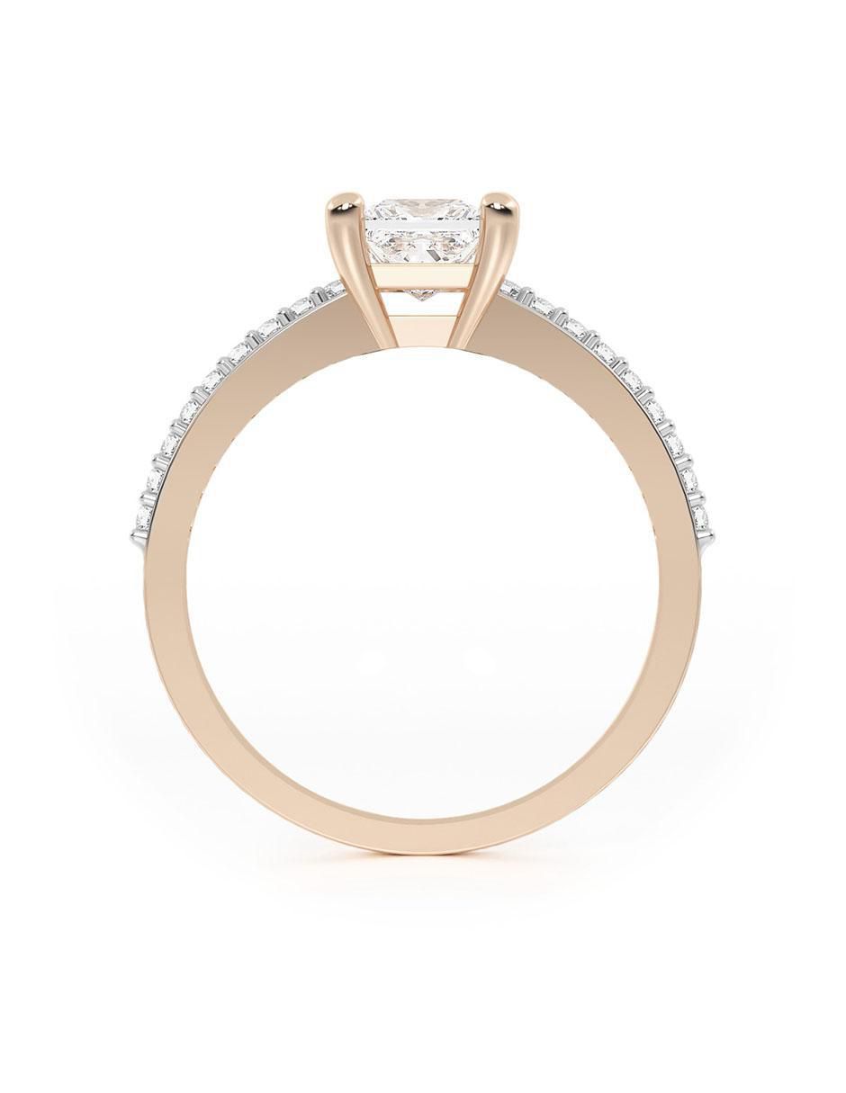 Anillo de compromiso de oro 10 k 3