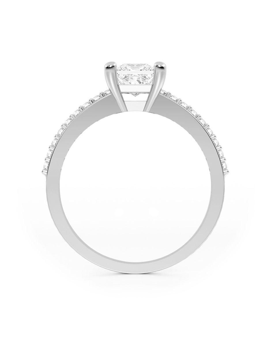 Anillo de compromiso de oro 14 k 3