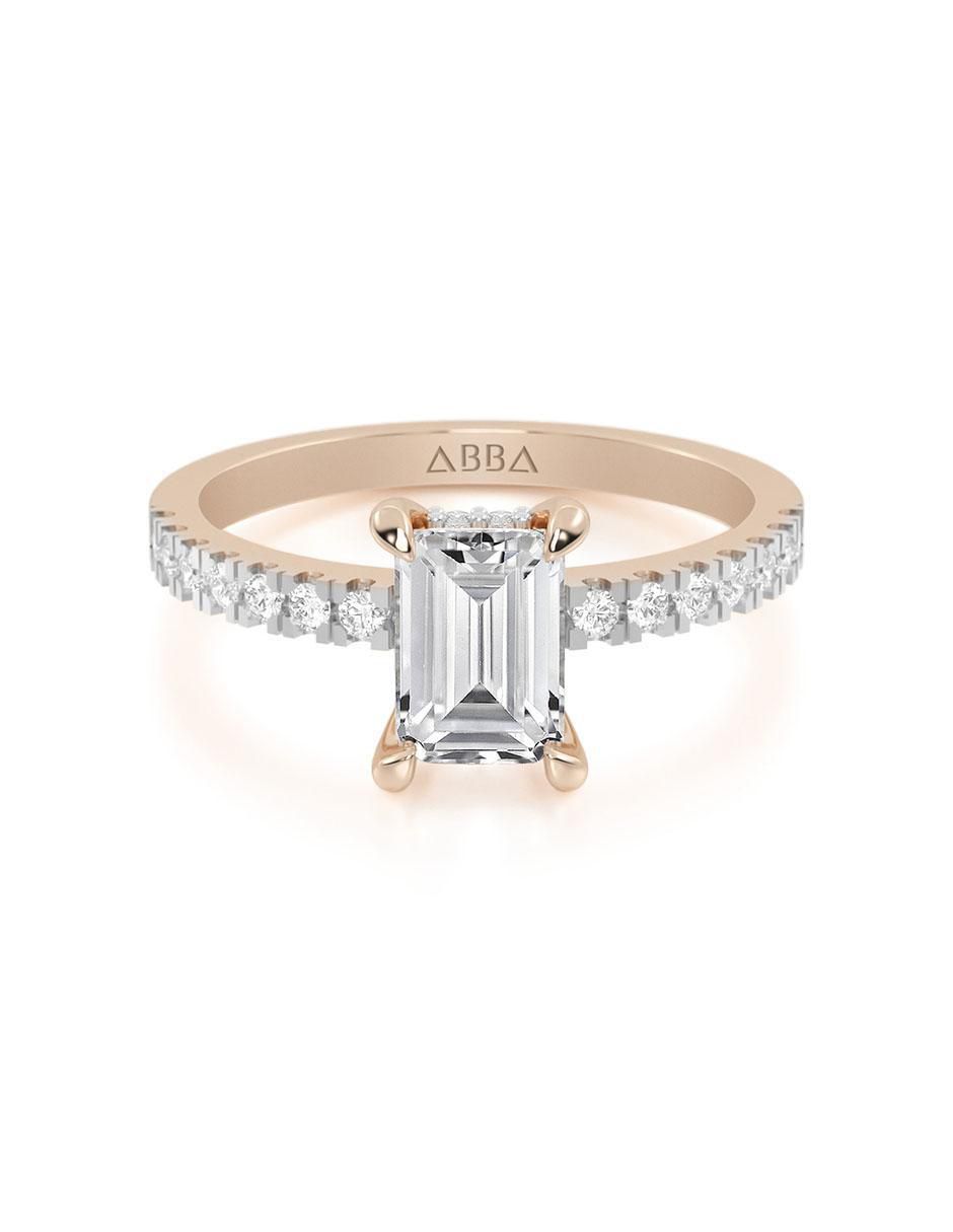 Anillo de compromiso de oro 14 k Anillo de compromiso de oro 14 k