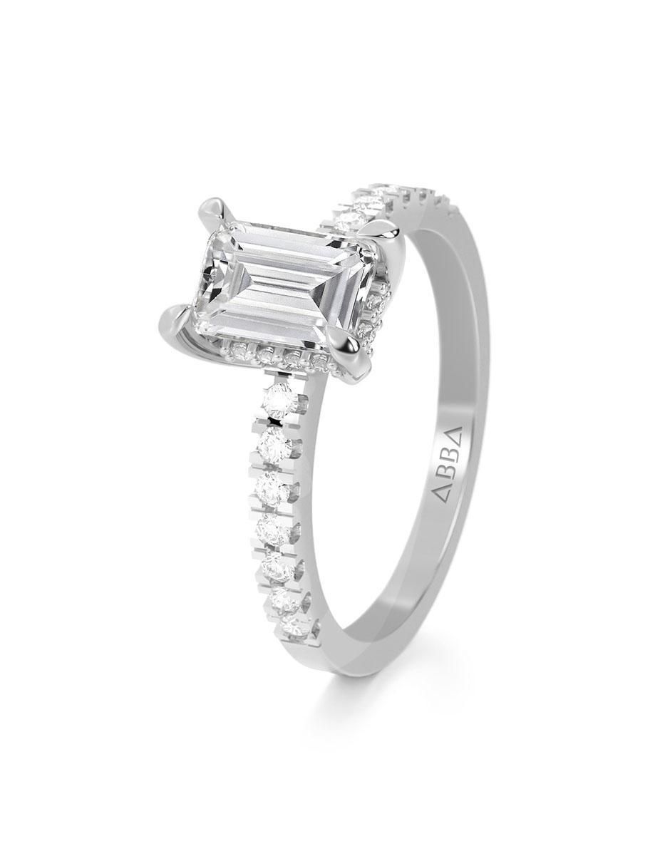 Anillo de compromiso de oro 14 k 2