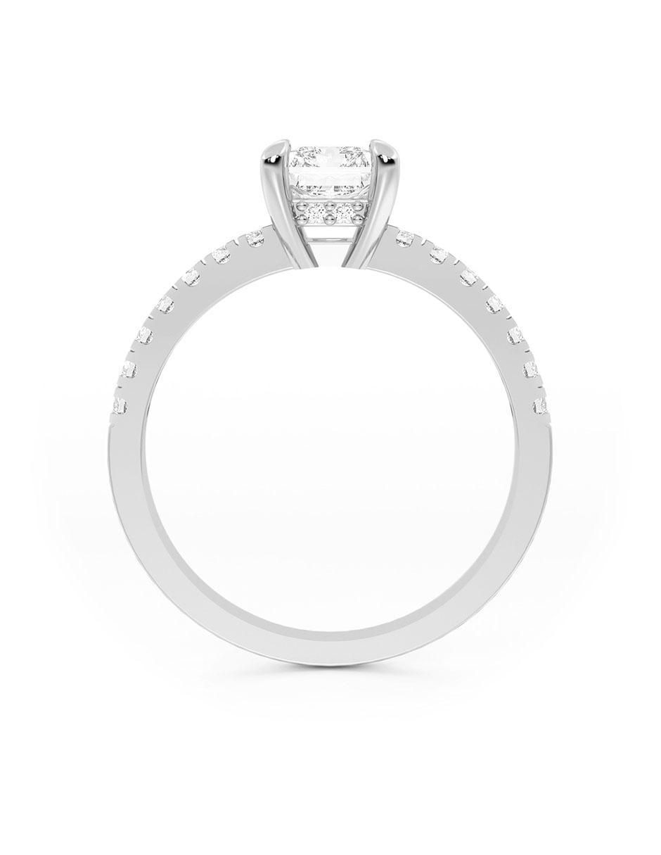 Anillo de compromiso de oro 14 k 3