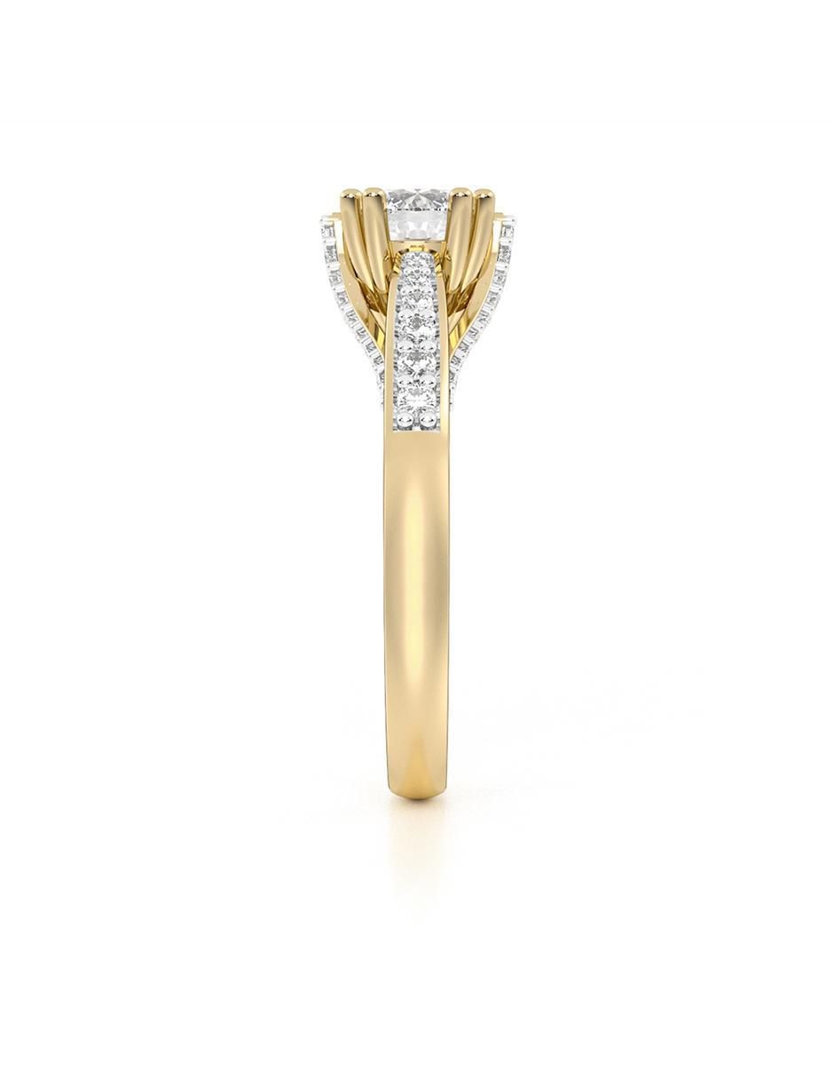 Anillo de compromiso de oro 10 k