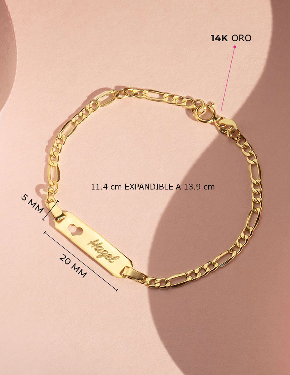 Pulsera de oro amarillo 14 k 6