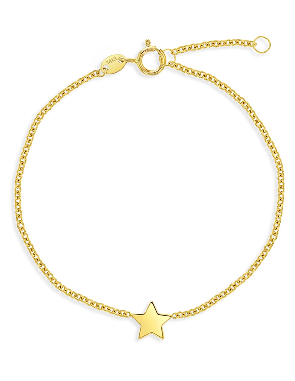 Pulsera de oro amarillo 14 k