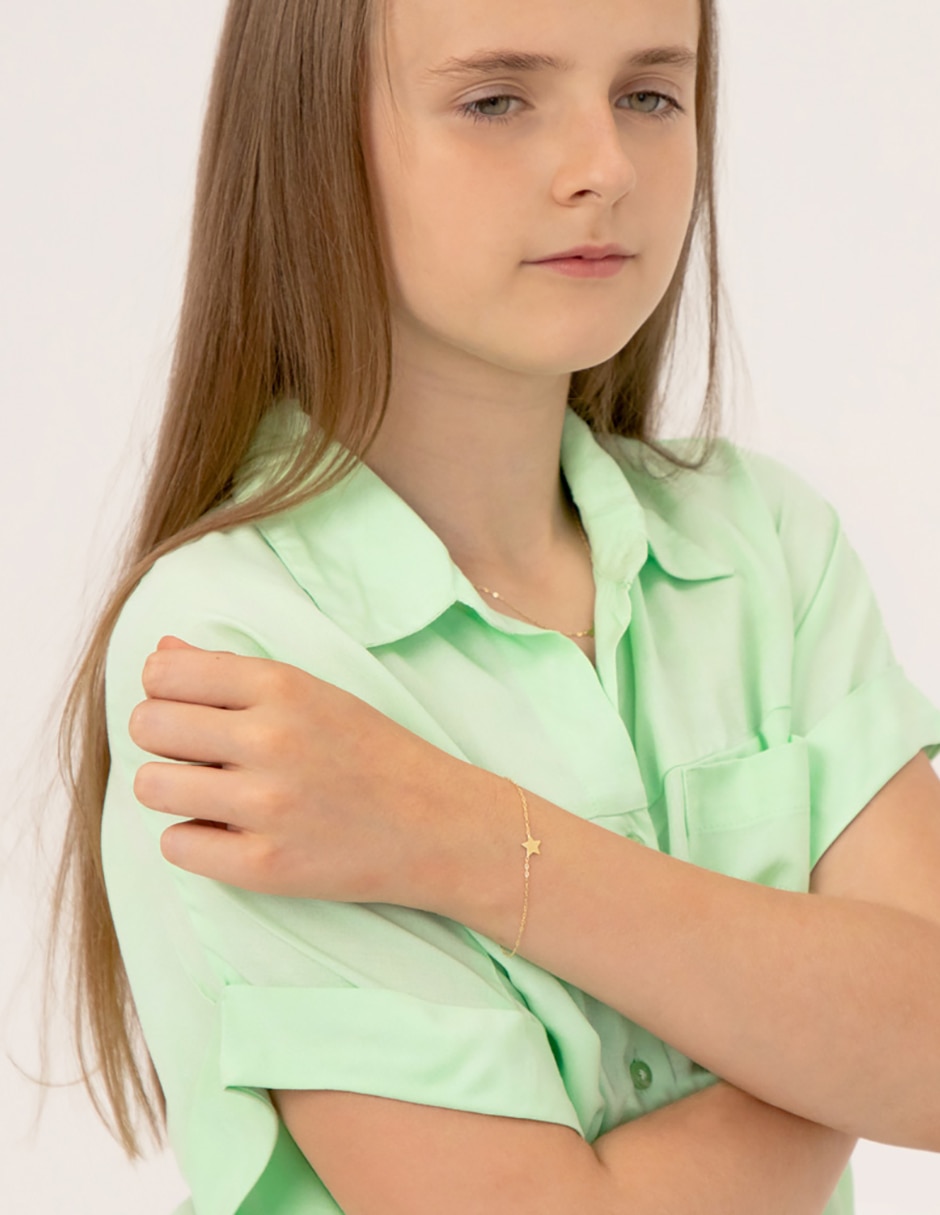 Pulsera de oro amarillo 14 k 2