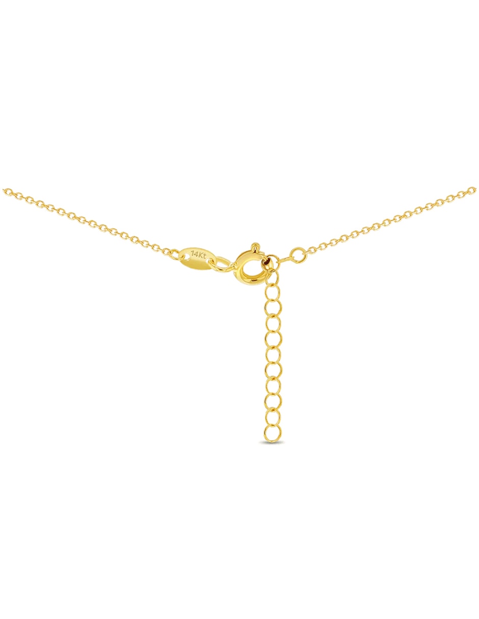 Collar de ángel de oro amarillo 14 K 3