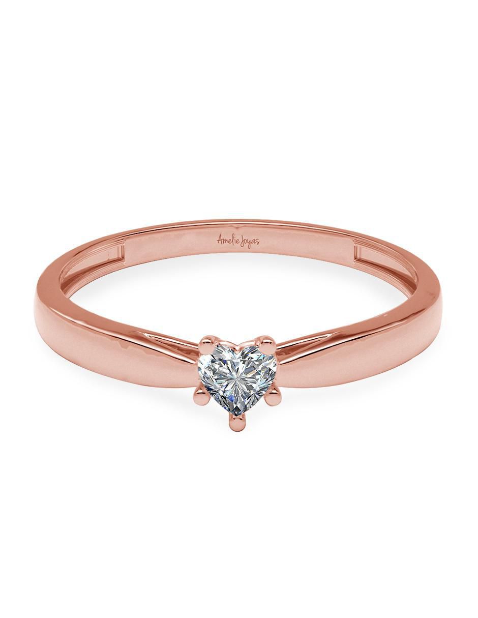 Anillo de compromiso de oro 14 k