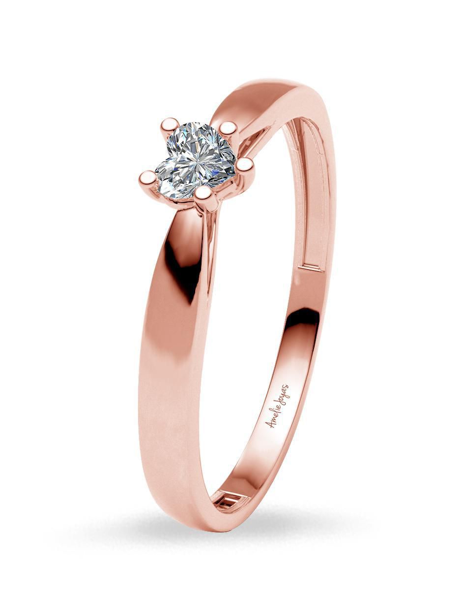 Anillo de compromiso de oro 14 k 2
