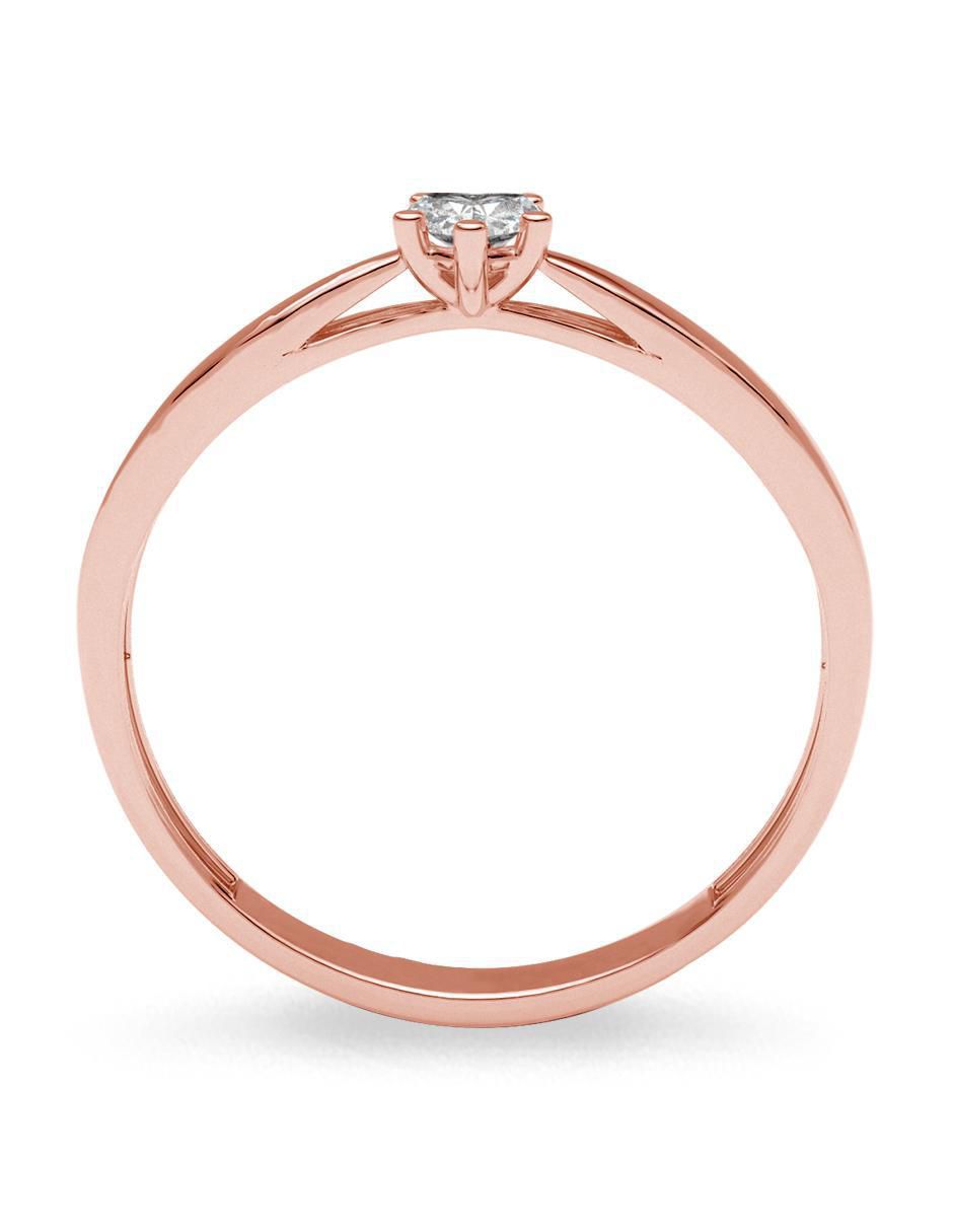 Anillo de compromiso de oro 14 k 3