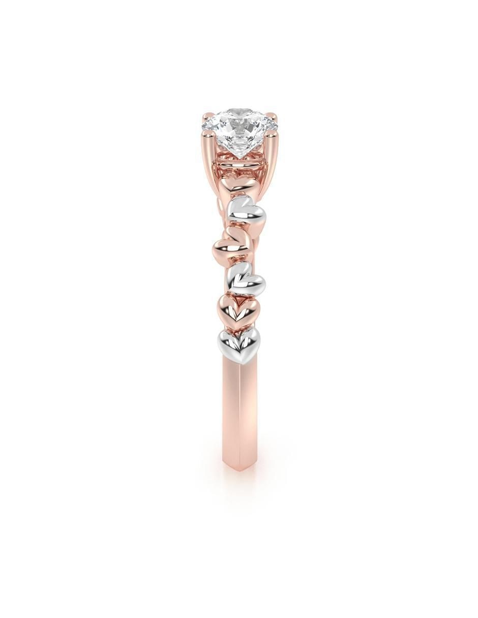 Anillo de compromiso de oro 10 k 2