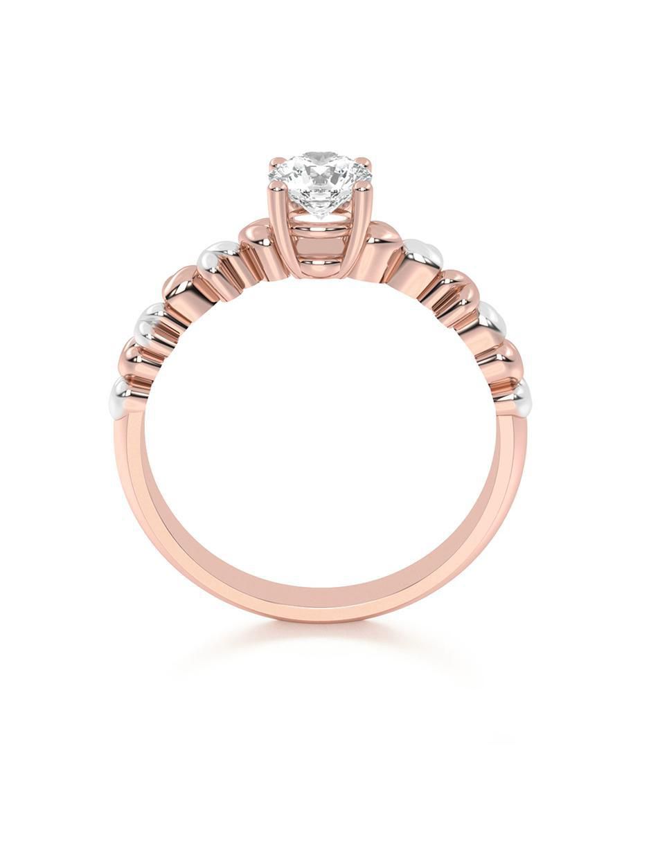 Anillo de compromiso de oro 10 k 3