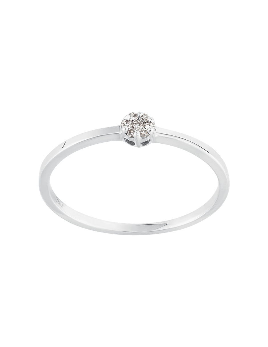Anillo Diamonds 18 k de oro blanco diamante brillante 6
