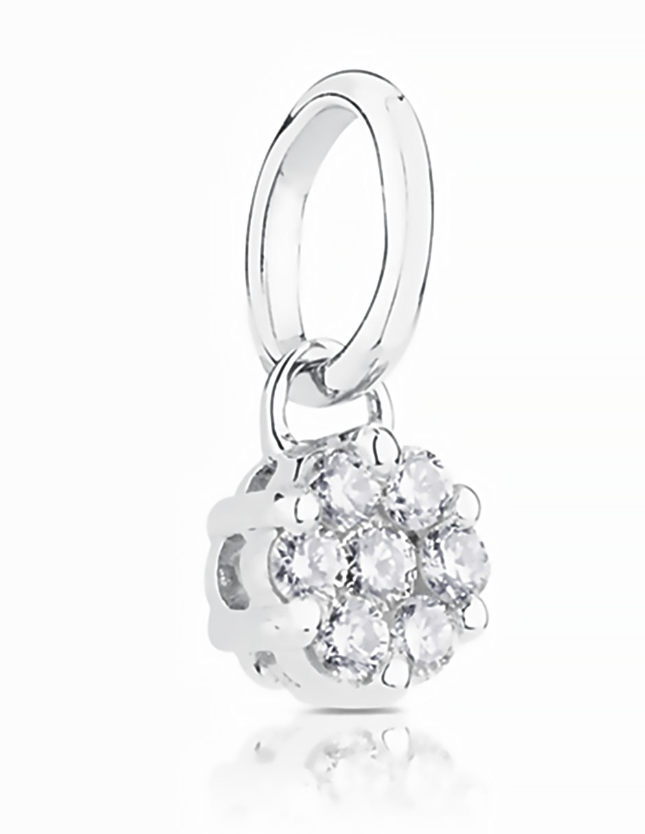 Dije circular les classiques de oro blanco 18 K 2