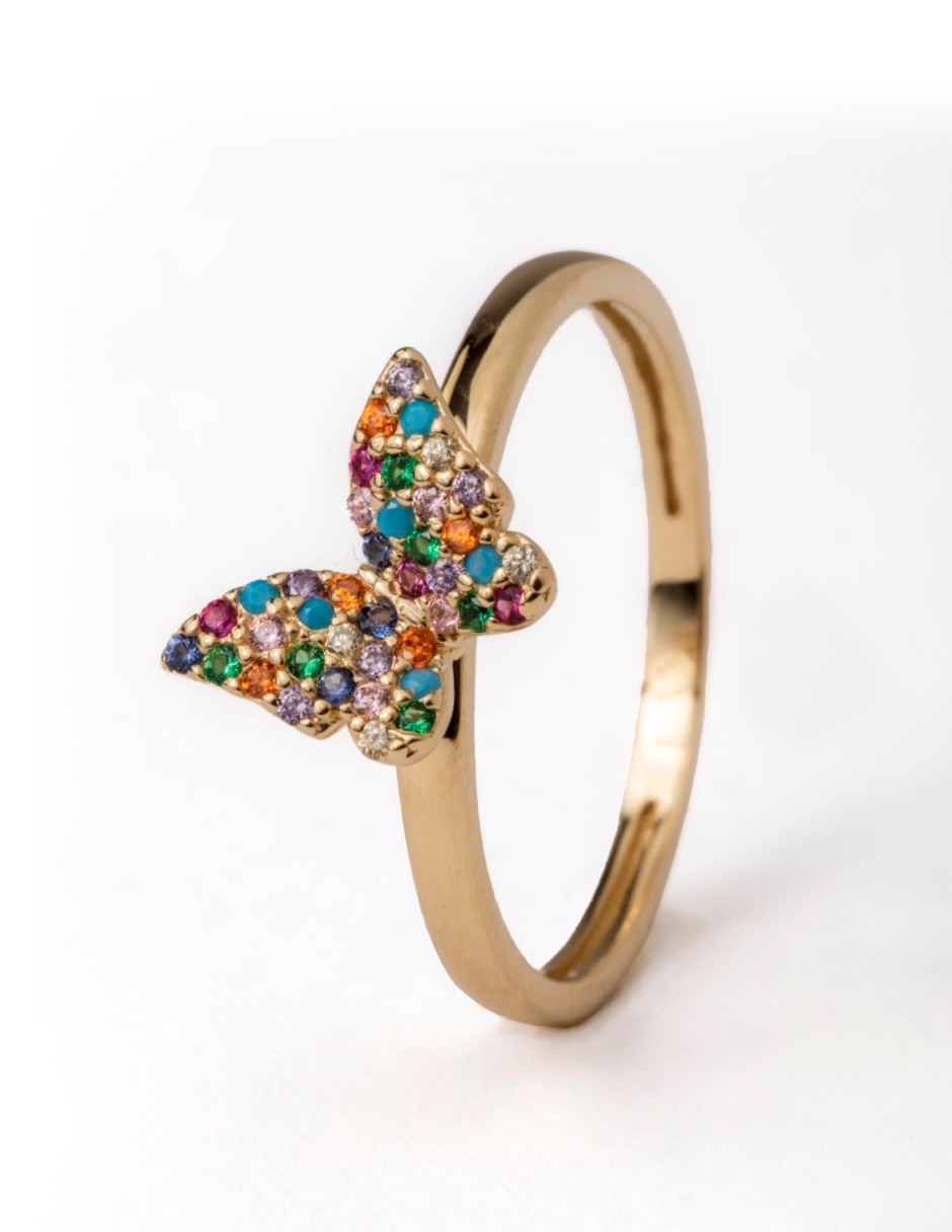 Anillo de compromiso de oro 14 k 2