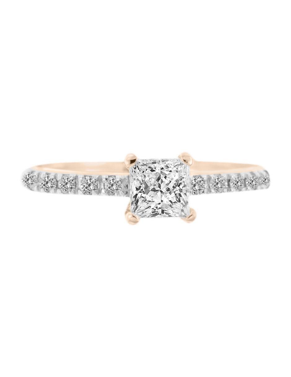 Solitario de oro 14 k Kephi diamante Solitario de oro 14 k Kephi diamante