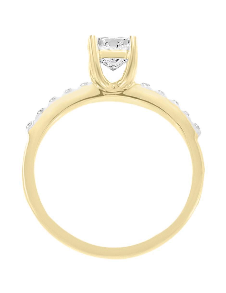 Solitario de oro 14 k Kephi diamante 2