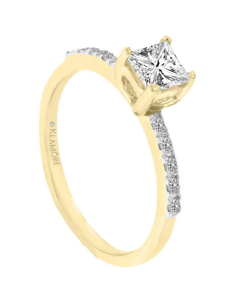 Solitario de oro 14 k Kephi diamante 3