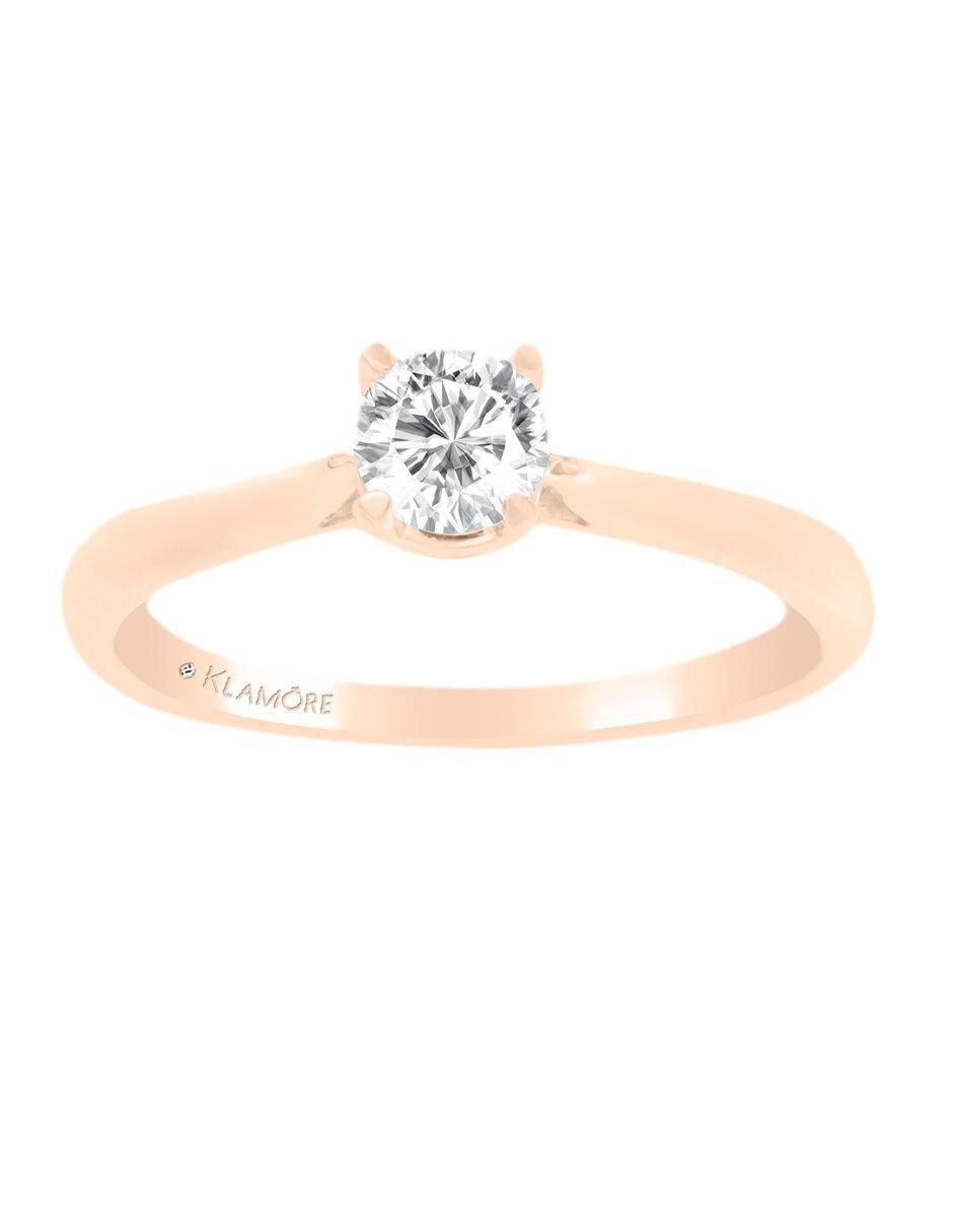 Solitario de oro 14 k Ghalia diamante Solitario de oro 14 k Ghalia diamante