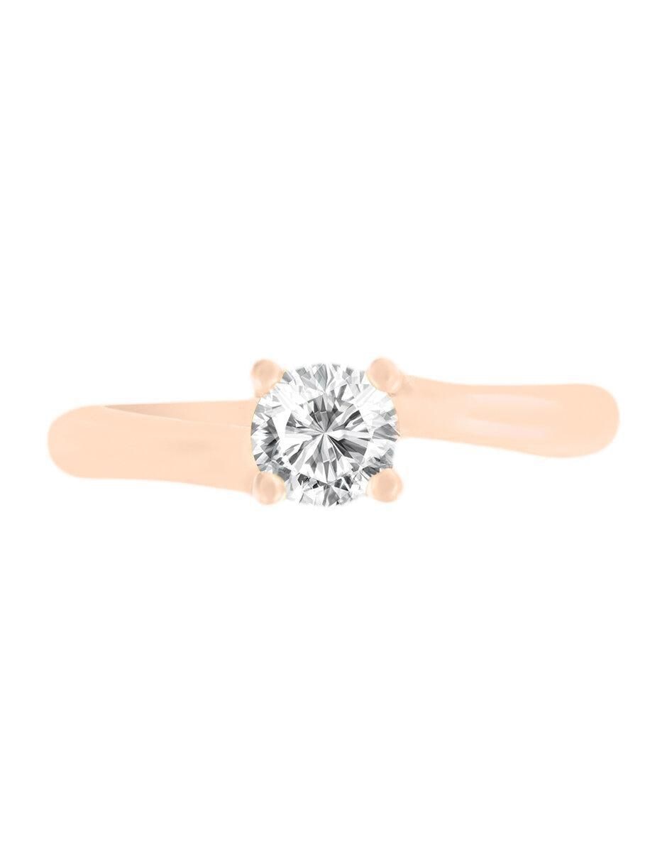 Solitario de oro 14 k Kiara diamante Solitario de oro 14 k Kiara diamante