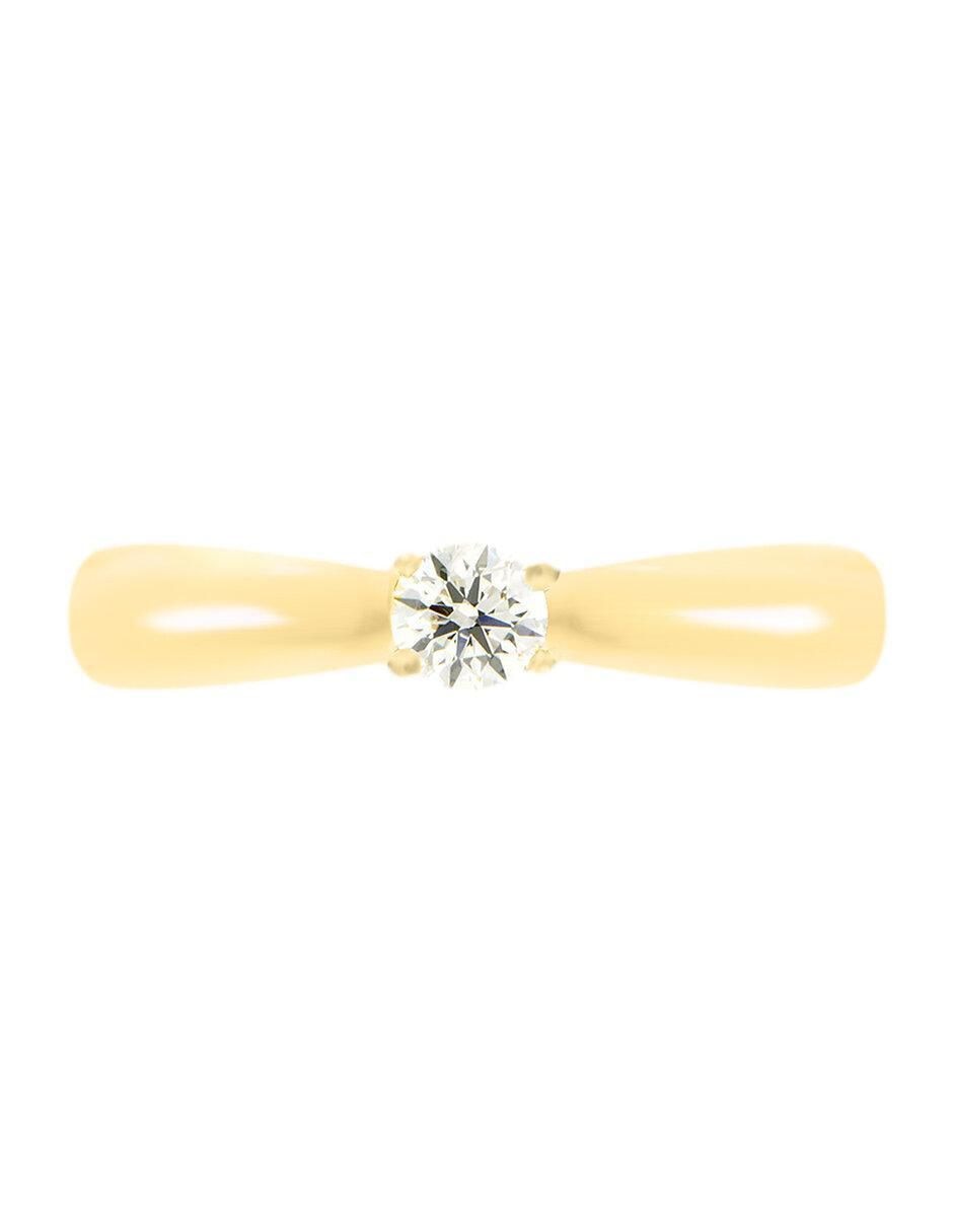 Solitario de oro 14 k Madison diamante