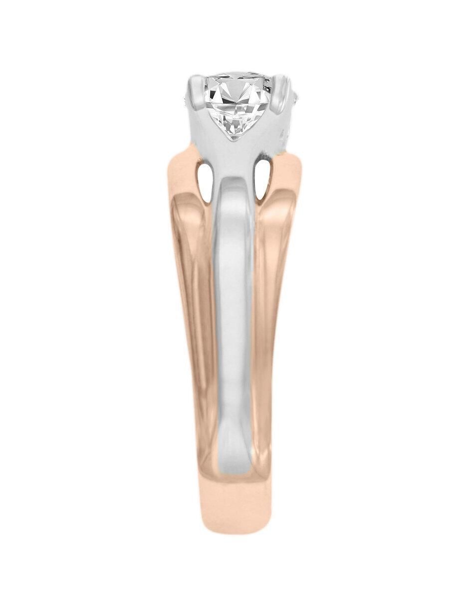 Solitario de oro 14 k Haley diamante 4