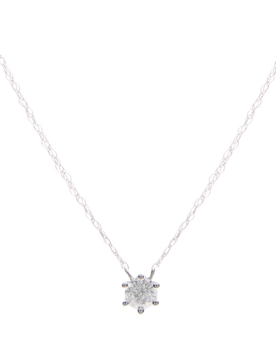 Collar de oro blanco 14 K
